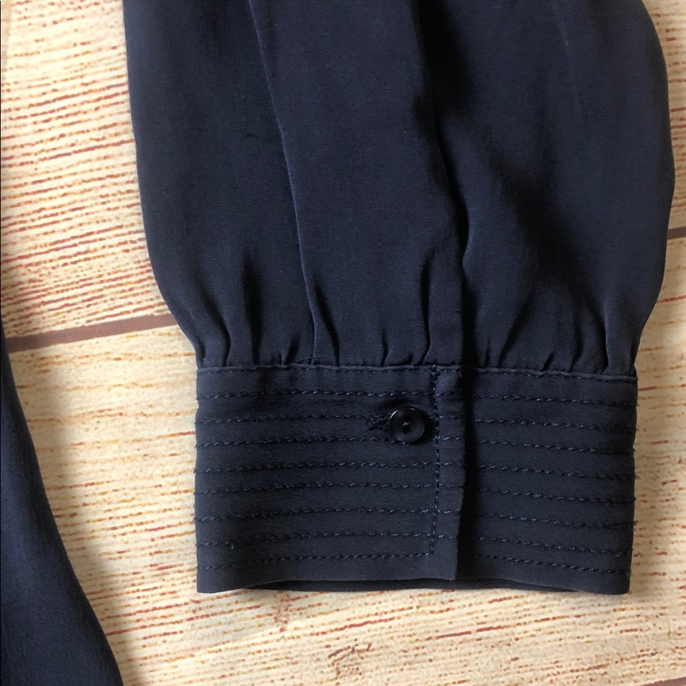 Vince Silk Shirred Drape Pullover blouse - Picture 5 of 7